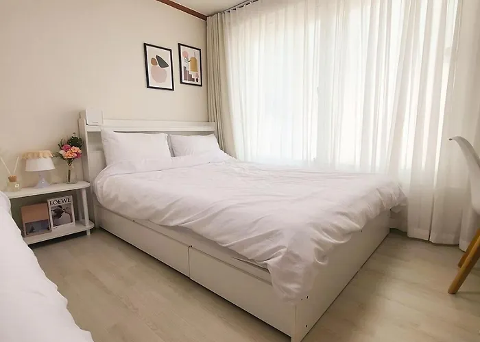 公寓 H-stay,3rooms,4beds,upto8guests,nohill 首爾